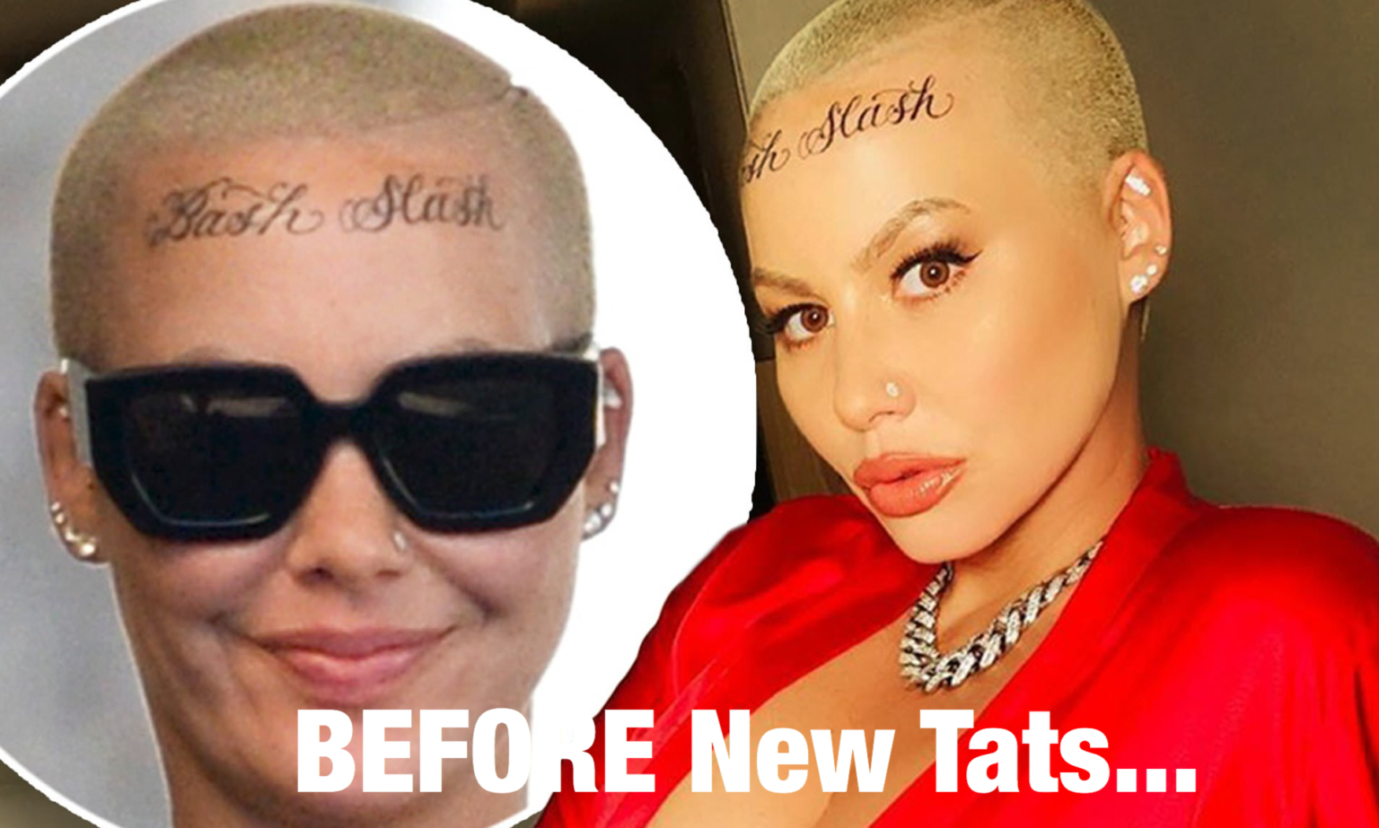 Amber Rose Gets New Dot Tattoos On Her Face Fans Calling Her ‘Circus