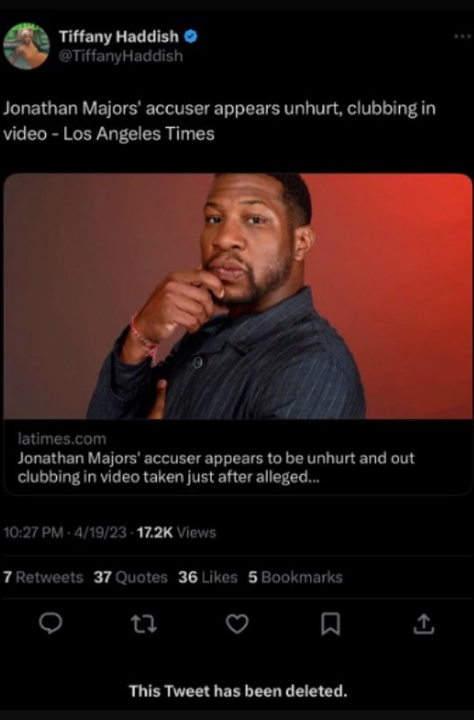 Tiffany Haddish Jonathan Majors