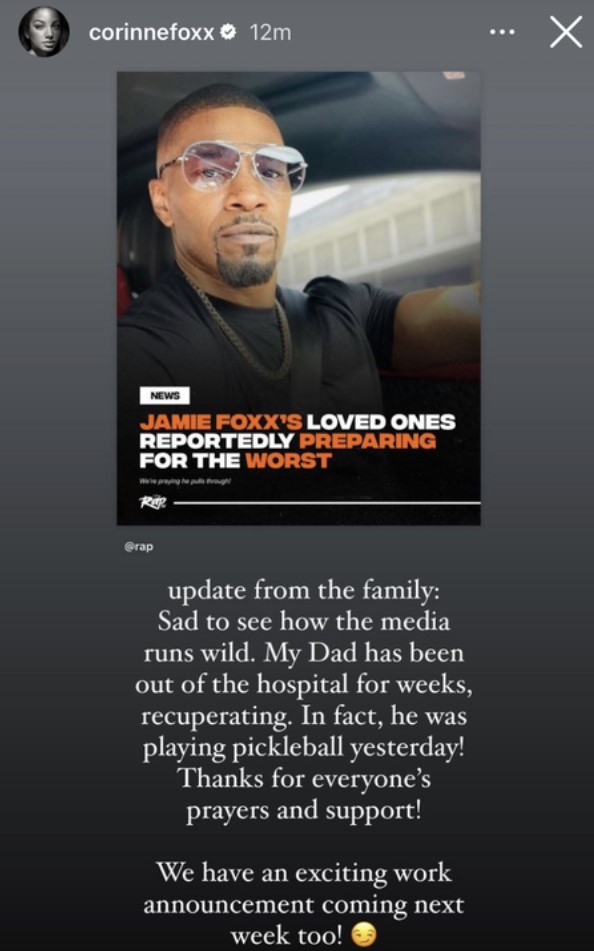 Jamie Foxx Update